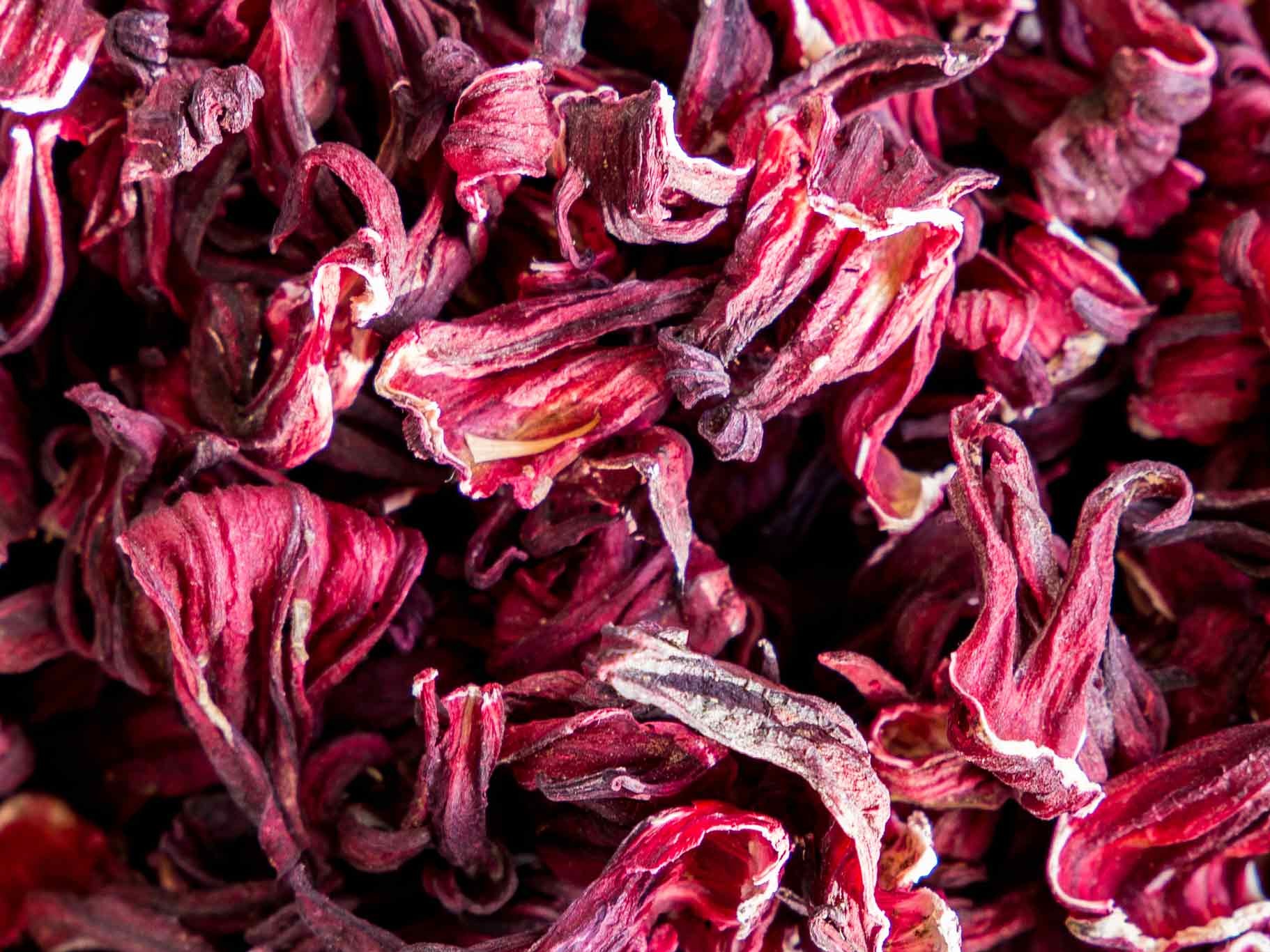 Dried hibiscus petals